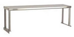 BevLes BVOS-12-2 12" Overshelf for (2) Well Steam Table, Aluminum-cityfoodequipment.com