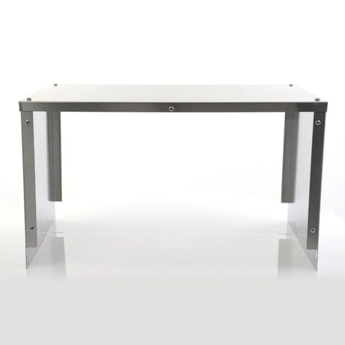 BevLes BVSG-12-5 12" Sneezeguard for (5) Well Steam Table, Aluminum w/ Acrylic Panel-cityfoodequipment.com