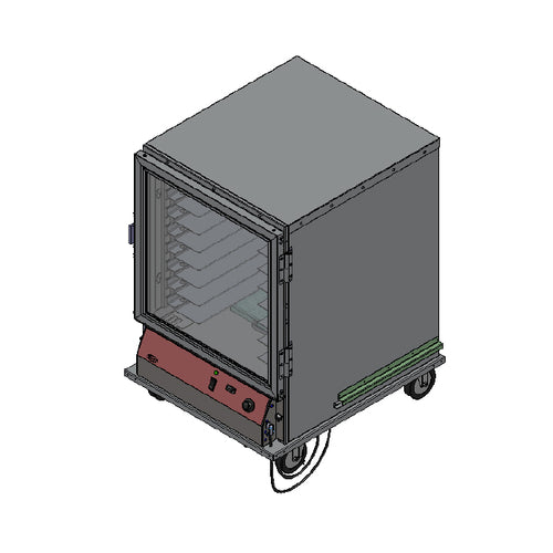 BevLes PICA44-16INS-A-4L1 1/2 Size Insulated Mobile Heated Proofing Cabinet w/ (8) Pan Capacity - 208-230v/1ph-cityfoodequipment.com