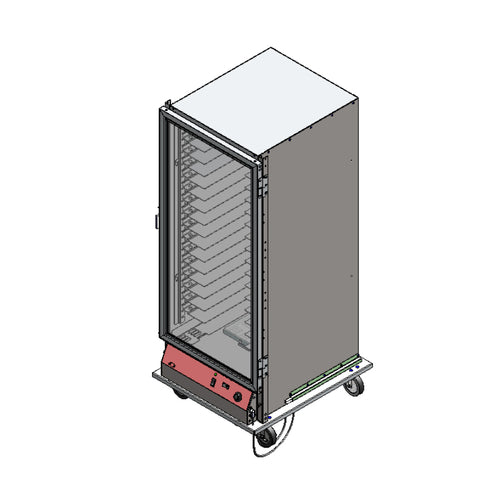 BevLes PICA70-32-A-1L1 Full Size Non-Insulated Mobile Heated Proofing Cabinet w/ (16) Pan Capacity - 120v/1ph-cityfoodequipment.com