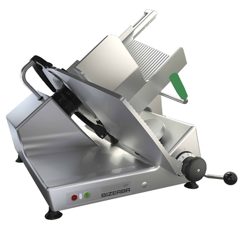 Bizerba GSPHI150 Manual Gravity Feed Meat Slicer w/ 13" Blade, Safety Illuminated Dial, Aluminum, 1/2 hp-cityfoodequipment.com