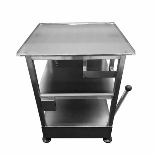 Bizerba SLICER-TABLE-2 31 1/2" Equipment Stand W/ Retractable Casters, Undershelf-cityfoodequipment.com
