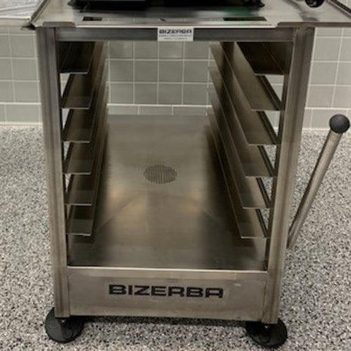 Bizerba SLICER-TABLE-315 31 3/4" Equipment Stand W/ Retractable Casters-cityfoodequipment.com