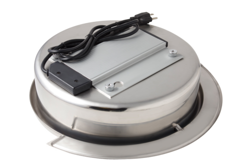 Bon Chef 11002ES Font Flange Stainless Dripless Water Pan, W/ Heater-cityfoodequipment.com