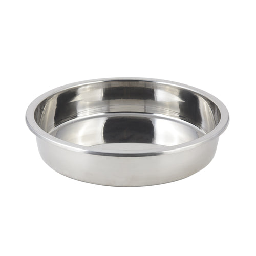 Bon Chef 12001 15" Round Food Pan For Chafers W/ 2 Gal Capacity, Stainless-cityfoodequipment.com