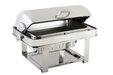 Bon Chef 12004CH Full Size Chafer W/ Roll-Top Lid & Chafing Fuel Heat-cityfoodequipment.com