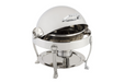 Bon Chef 12014CH 3-Qt Round Roll Down Dripless Chafer, Stainless W/ Chrome-cityfoodequipment.com