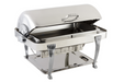 Bon Chef 12040CH Full Size Chafer W/ Roll-Top Lid & Chafing Fuel Heat-cityfoodequipment.com