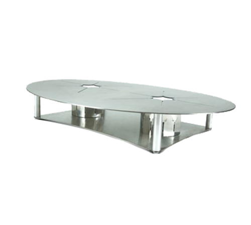 Bon Chef 017-12100 Linking Alternate Heat Source - Oval, Use With Up To 2 Electric Heaters, Stainless-cityfoodequipment.com