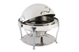 Bon Chef 17000CH 2-Gallon Round Roll Down Chafer, Stainless W/ Chrome-cityfoodequipment.com