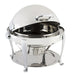 Bon Chef 19000CH 2-Gallon Round Roll Down Chafer, Stainless W/ Chrome, Roman-cityfoodequipment.com