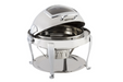 Bon Chef 19001CH Round Chafer W/ Roll-Top Lid & Chafing Fuel Heat-cityfoodequipment.com