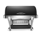 Bon Chef 19040CH-NERO Full Size Chafer W/ Roll-Top Lid & Chafing Fuel Heat-cityfoodequipment.com