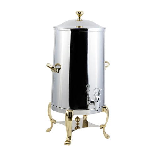 Bon Chef 40005 5 Gal Coffee Urn/server, Insulated Heavy Gauge Stainless, Brass-cityfoodequipment.com