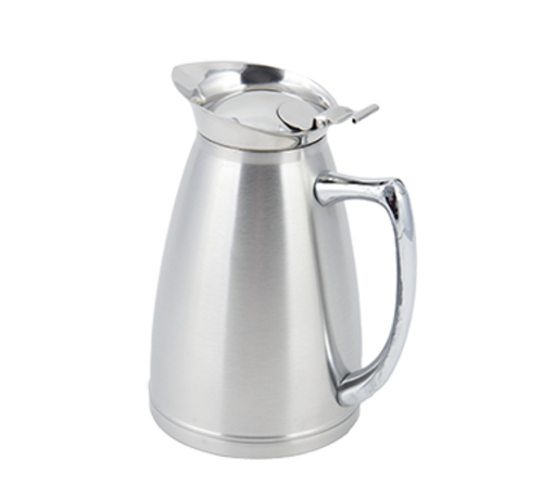 Bon Chef 4050S 10 Oz Insulated Pitcher Server Without Crest, Stainless-cityfoodequipment.com