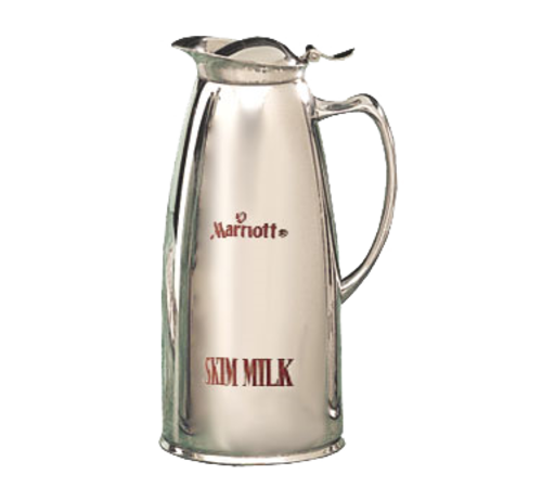 Bon Chef 4052MS 1-Qt Insulated Pitcher Server W/ Marriott Skim Crest, Stainless Steel-cityfoodequipment.com