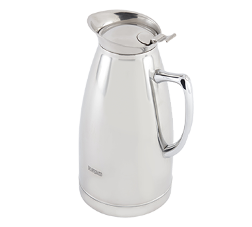 Bon Chef 4054DECAF 1 1/2 Qt Insulated Pitcher Server W/ Decaffeinated Crest, Stainless-cityfoodequipment.com