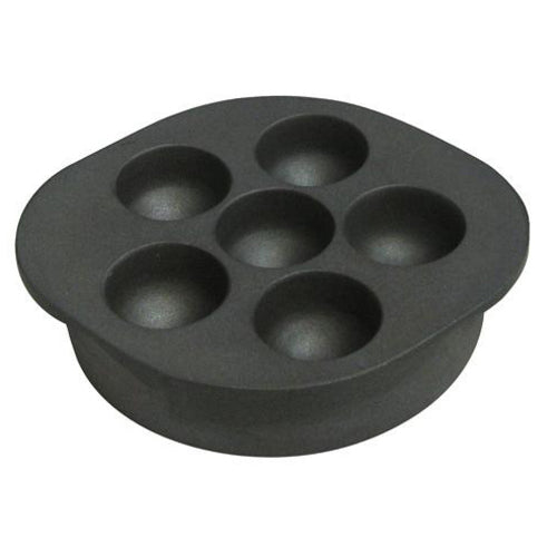 Bon Chef 5028T 6 7/8" Temp Snail Dish, 6 Hole, Aluminum-cityfoodequipment.com