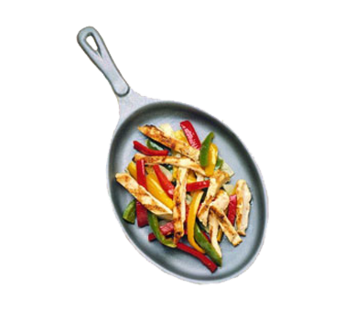 Bon Chef 5037I Oval Cast Iron Skillet, 7 1/8 X 9 7/8"-cityfoodequipment.com
