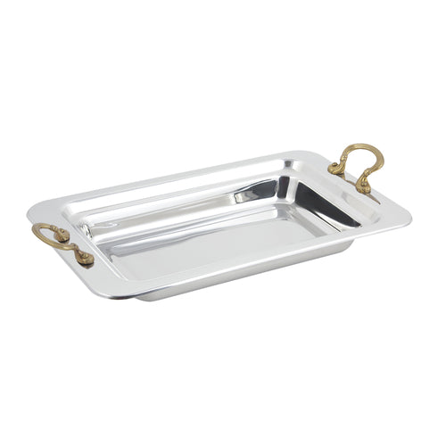 Bon Chef 5206HR Food Pan, 2 1/4" Deep, Round Handles, Stainless Steel-cityfoodequipment.com