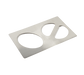 Bon Chef 52084 Full Size Tile W/ 3 Cutouts For (1) 60002 & (2) 5202, Stainless-cityfoodequipment.com