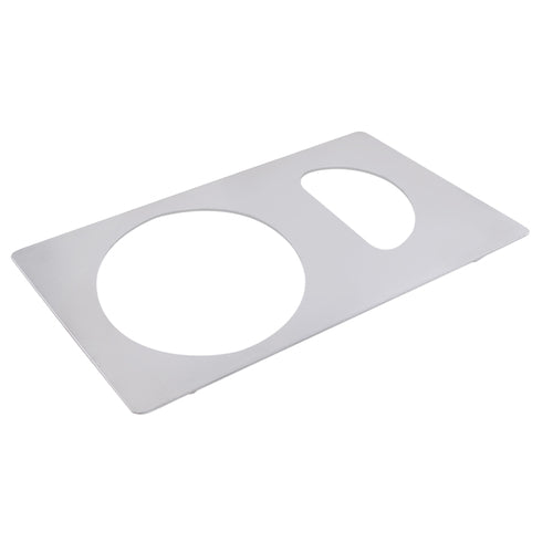 Bon Chef 52087 Full Size Tile W/ 2 Cutouts For 5260 & 5202, Stainless-cityfoodequipment.com