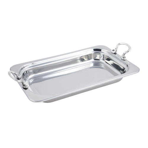 Bon Chef 5208HRSS Full Size Food Pan W/ Round Stainless Handles, 2 5/8" Deep-cityfoodequipment.com