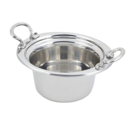 Bon Chef 5250HRSS 2-Qt Casserole Steamtable Dish, Round Stainless Handle-cityfoodequipment.com