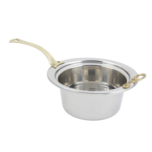Bon Chef 5260HL 5 Qt Casserole Steamtable Dish W/ Long Handle, 5 1/2" Deep-cityfoodequipment.com