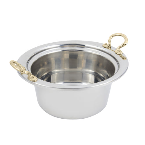 Bon Chef 5260HR 5-Qt Casserole Steamtable Dish W/ Round Handle, Stainless-cityfoodequipment.com