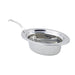 Bon Chef 5303HLSS Full Oval Food Pan W/ Long Stainless Handle, 4 1/4" Deep, Bolero-cityfoodequipment.com