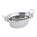 Bon Chef 5303HRSS Full Oval Food Pan W/ Round Stainless Handle, 4 1/4" Deep, Bolero-cityfoodequipment.com