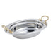 Bon Chef 5304HR 2-Qt Full Oval Food Pan W/ Round Handle, Bolero, Stainless-cityfoodequipment.com