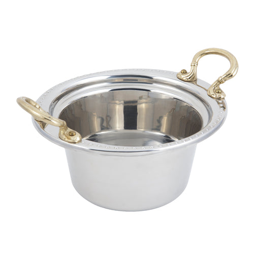 Bon Chef 5350HR 2-Qt Casserole Steamtable Dish W/ Round Handle, Bolero, Stainless-cityfoodequipment.com