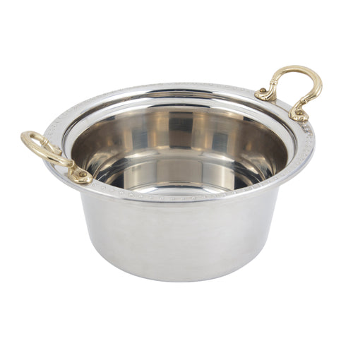 Bon Chef 5360HR 5-Qt Casserole Steamtable Dish W/ Round Handle, Bolero, Stainless-cityfoodequipment.com