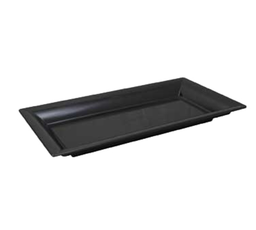 Bon Chef 53403BLACK Rectangular Display Pan, Black, Melamine, 19.12x10.37x1.87"-cityfoodequipment.com