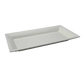 Bon Chef 53403WHITE Rectangular Display Pan, White, Melamine, 19.12x10.37x1.87"-cityfoodequipment.com