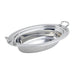 Bon Chef 5399HRSS Full Oval Food Pan, Round Stainless Handle, 3 1/2" Deep, Heavy Gauge-cityfoodequipment.com