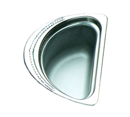 Bon Chef 5402 1/2 Oval Food Pan, 4 1/2" Deep, Laurel, Stainless-cityfoodequipment.com
