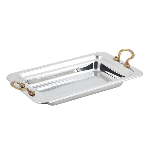 Bon Chef 5406HR Food Pan W/ Round Handle, 2 1/4" Deep, Laurel, Stainless-cityfoodequipment.com