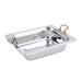 Bon Chef 5409HR 1/2 Size Food Pan W/ Round Handle, 2 3/4" Deep, Laurel, Stainless-cityfoodequipment.com