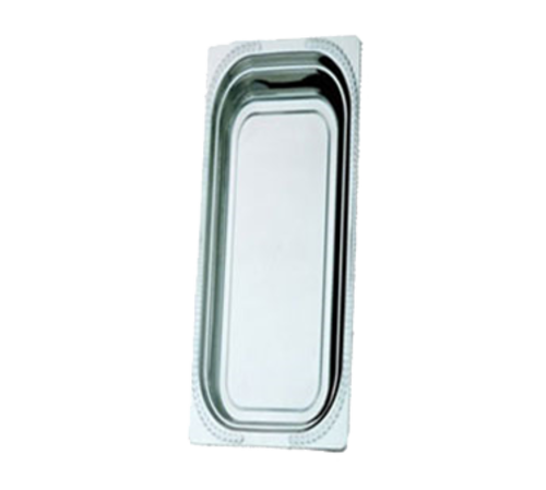 Bon Chef 5412 1/2-Size Long Food Pan, 4" Deep, Laurel, Stainless-cityfoodequipment.com