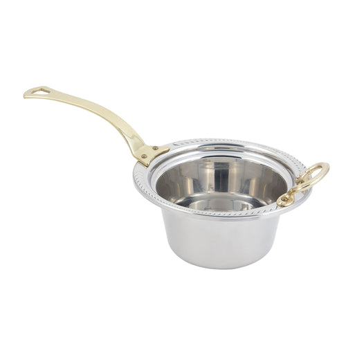 Bon Chef 5450HL 2-Qt Round Casserole Steamtable Dish W/ Long Handle, Laurel-cityfoodequipment.com