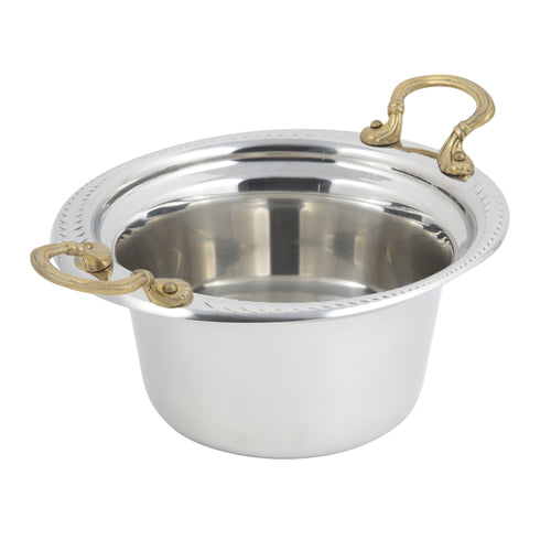 Bon Chef 5450HR 2-Qt Round Casserole Steamtable Dish W/ Round Handle, Laurel-cityfoodequipment.com