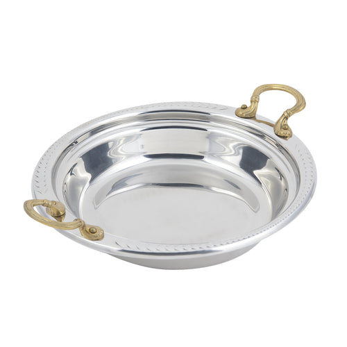Bon Chef 5455HR 2.5-Qt Casserole Steamtable Dish W/ Round Handle, Laurel-cityfoodequipment.com