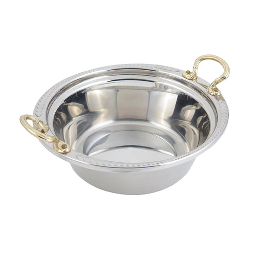 Bon Chef 5456HR 4-Qt Casserole Steamtable Dish W/ Round Handle, Laurel-cityfoodequipment.com