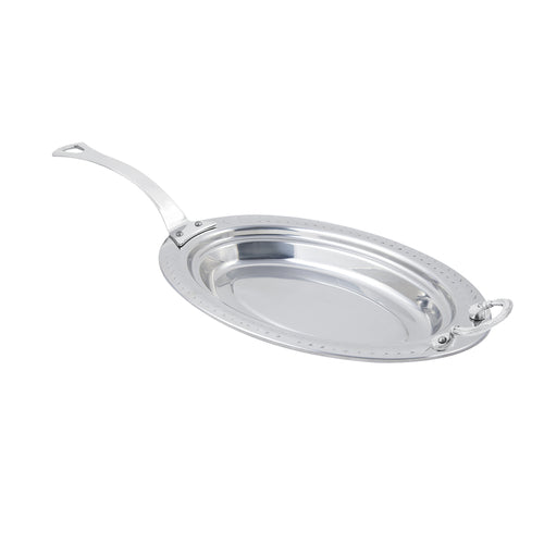 Bon Chef 5488HLSS Full Size Oval Steam Pan, Stainless-cityfoodequipment.com