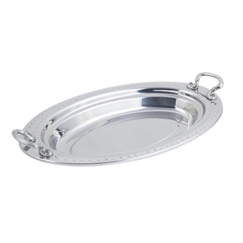 Bon Chef 5488HRSS Full Size Oval Steam Pan, Stainless-cityfoodequipment.com