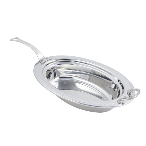 Bon Chef 5499HLSS Full Size Oval Steam Pan, Stainless-cityfoodequipment.com