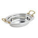 Bon Chef 5604HR 2 Qt Oval Food Pan W/ Round Handle, 2 1/2" Deep, Stainless-cityfoodequipment.com